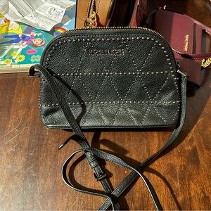 Michael Kors Studded Black Crossbody Bag